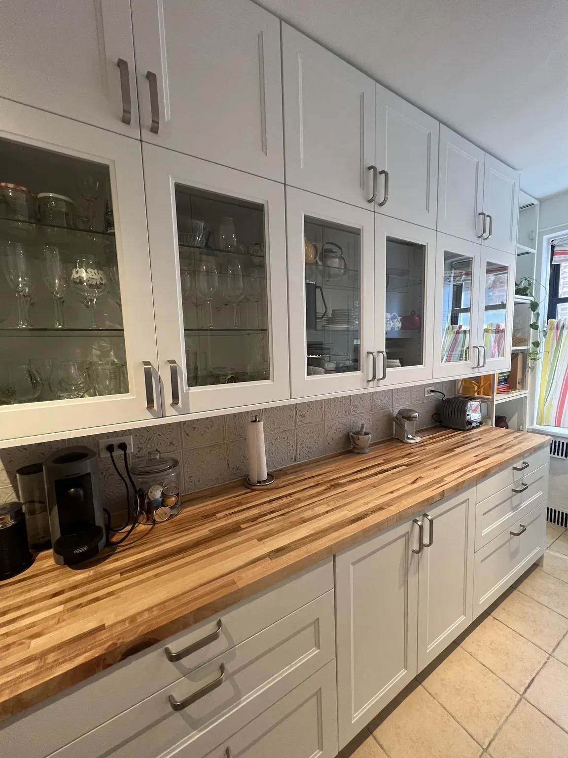 White Shaker Galley Kitchen
